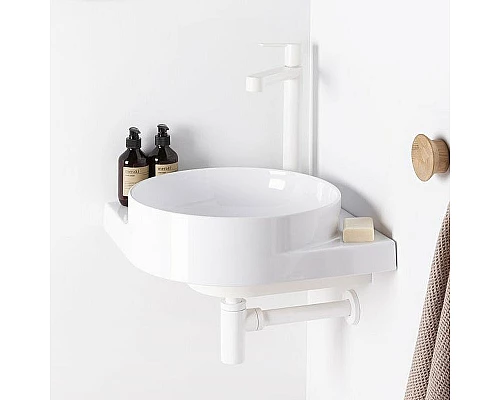 Приобрести Раковина Ravak Yard 45 C XJX01245000 угловая Белая в магазине сантехники Santeh-Crystal.ru