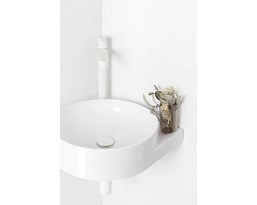 Приобрести Раковина Ravak Yard 45 C XJX01245000 угловая Белая в магазине сантехники Santeh-Crystal.ru