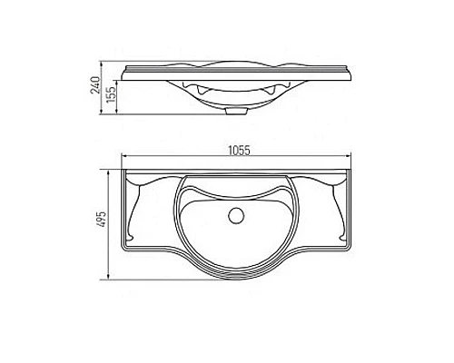 Заказать Раковина Roca America 105 327205000 Белая в магазине сантехники Santeh-Crystal.ru