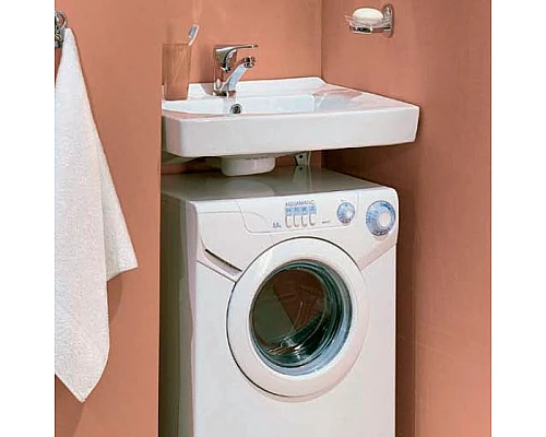 Приобрести Раковина Santek Пилот 50 на стиральную машину Подвесная в магазине сантехники Santeh-Crystal.ru