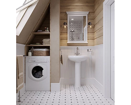 Заказать Раковина Santeri Вест 60 1.3111.8.S00.11B.0 Белая в магазине сантехники Santeh-Crystal.ru