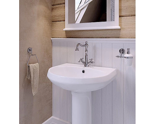 Заказать Раковина Santeri Вест 60 1.3111.8.S00.11B.0 Белая в магазине сантехники Santeh-Crystal.ru