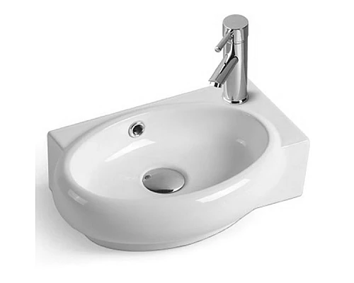 Купить Раковина SantiLine 42 SL-2022L Белая в магазине сантехники Santeh-Crystal.ru