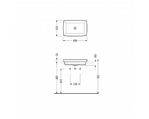 Приобрести Раковина Serel Rita 60 RT34 Белая в магазине сантехники Santeh-Crystal.ru