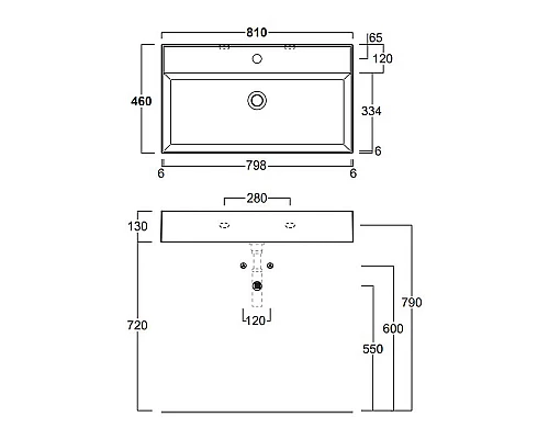 Заказать Раковина Simas Agile 81 AG81 bix1 Белая в магазине сантехники Santeh-Crystal.ru