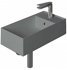 Раковина Simas Agile 50 R AG50 cemento mattx1 Серая матовая