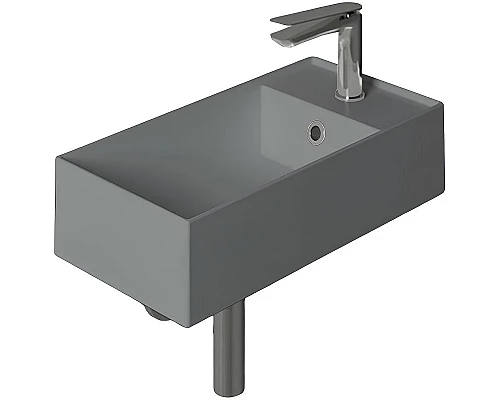 Приобрести Раковина Simas Agile 50 R AG50 cemento mattx1 Серая матовая в магазине сантехники Santeh-Crystal.ru