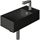 Купить Раковина Simas Agile 50 R AG50 nero mattx1 Черная матовая в магазине сантехники Santeh-Crystal.ru