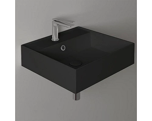 Купить Раковина Simas Agile 51 AG51 nero mattx1 Черная матовая в магазине сантехники Santeh-Crystal.ru