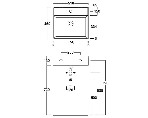 Купить Раковина Simas Agile 51 AG51 nero mattx1 Черная матовая в магазине сантехники Santeh-Crystal.ru