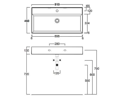 Приобрести Раковина Simas Agile 91 AG91 bix1 Белая в магазине сантехники Santeh-Crystal.ru