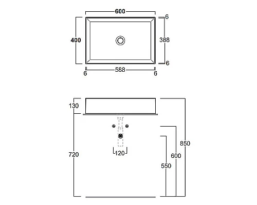 Заказать Раковина-чаша Simas Agile 60 AG60 bi Белая в магазине сантехники Santeh-Crystal.ru
