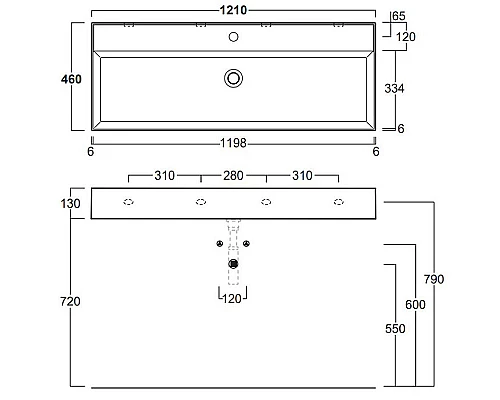 Заказать Раковина Simas 121 AG121 bix1 Белая в магазине сантехники Santeh-Crystal.ru