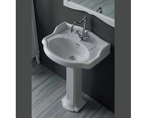 Заказать Раковина Simas Arcade 59 AR814bix1 Белая в магазине сантехники Santeh-Crystal.ru