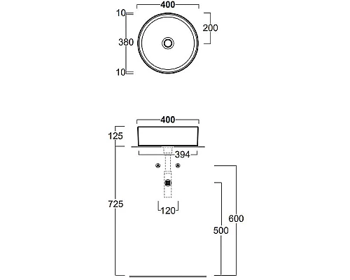 Заказать Раковина-чаша Simas Folio 40 FO01bi Белая в магазине сантехники Santeh-Crystal.ru