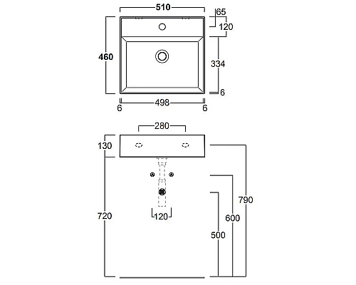 Купить Раковина Simas Top E Lavabi D Arredo 51 AG51 bix1 Белая в магазине сантехники Santeh-Crystal.ru