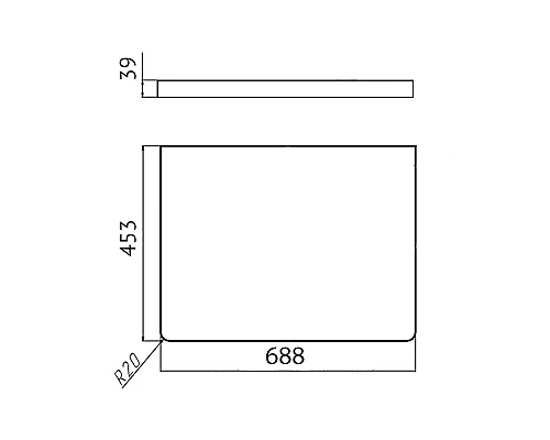 Купить Столешница под раковину Velvex Klaufs 70 StKLA.70.IL-617 Шатанэ в магазине сантехники Santeh-Crystal.ru
