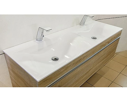 Купить Раковина Velvex Pulsus 140 rkPUL.140-81 Белая в магазине сантехники Santeh-Crystal.ru