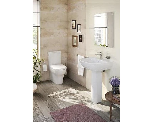 Купить Раковина Vitra Zentrum 60 5786B003-0001 Белая в магазине сантехники Santeh-Crystal.ru