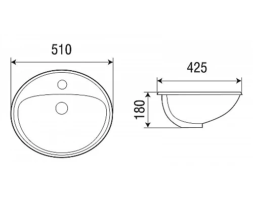 Приобрести Раковина WeltWasser Deilbach 6001 51 10000004604 Белый глянец в магазине сантехники Santeh-Crystal.ru