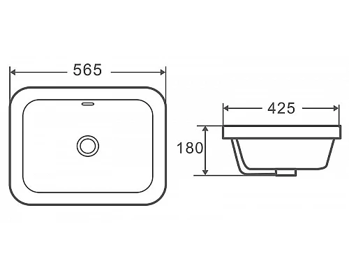 Купить Раковина WeltWasser Deilbach 6040 56 10000004609 Белый глянец в магазине сантехники Santeh-Crystal.ru