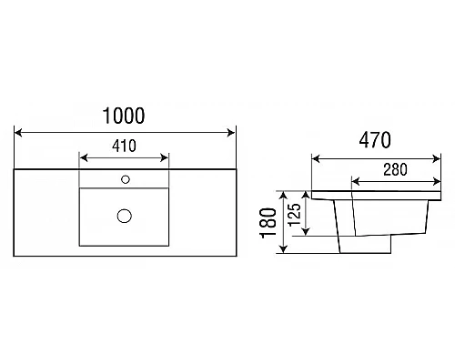 Приобрести Раковина WeltWasser Deilbach 7505 100 10000004633 Белый глянец в магазине сантехники Santeh-Crystal.ru