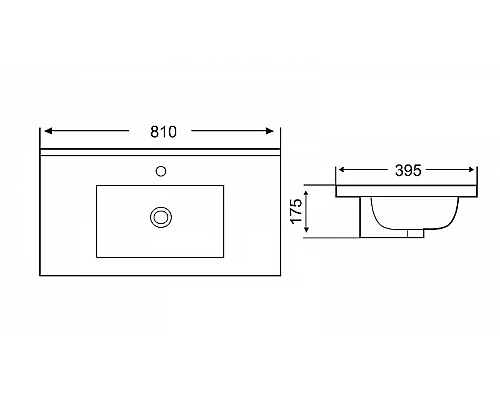 Купить Раковина WeltWasser Deilbach 7517 80 10000005585 Белый глянец в магазине сантехники Santeh-Crystal.ru