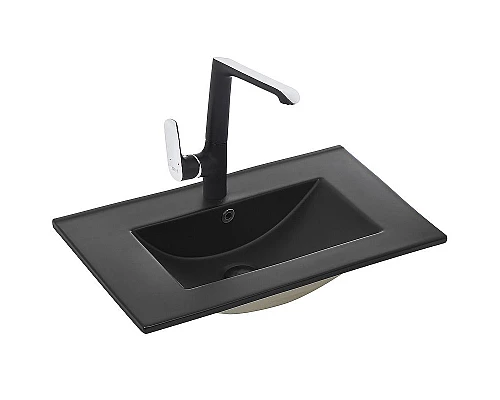 Заказать Раковина WeltWasser Deilbach 7506 75 MT- BL 10000005565 Черная матовая в магазине сантехники Santeh-Crystal.ru