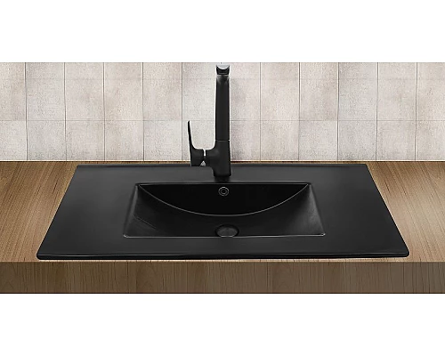 Приобрести Раковина WeltWasser Deilbach 7506 100 MT- BL 10000005568 Черная матовая в магазине сантехники Santeh-Crystal.ru