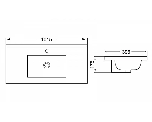 Купить Раковина WeltWasser Deilbach 7517 100 MT-BL 10000005575 Черная матовая в магазине сантехники Santeh-Crystal.ru