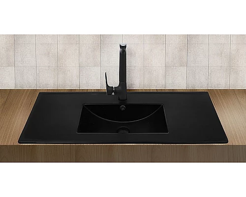 Купить Раковина WeltWasser Deilbach 7517 100 MT-BL 10000005575 Черная матовая в магазине сантехники Santeh-Crystal.ru