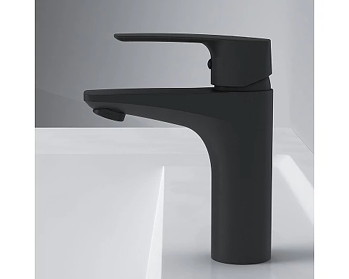 Купить Смеситель для раковины AM.PM Gem F90A02122 Черный в магазине сантехники Santeh-Crystal.ru