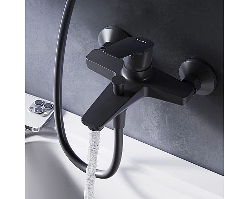 Купить Смеситель для ванны AM.PM Gem F90A10022 Черный в магазине сантехники Santeh-Crystal.ru