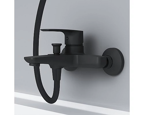 Купить Смеситель для ванны AM.PM Gem F90A10022 Черный в магазине сантехники Santeh-Crystal.ru