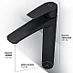 Приобрести Смеситель для раковины AM.PM Gem F90A92022 Черный матовый в магазине сантехники Santeh-Crystal.ru