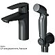 Приобрести Смеситель для раковины AM.PM Gem F90A03022 с гигиеническим душем Черный матовый в магазине сантехники Santeh-Crystal.ru