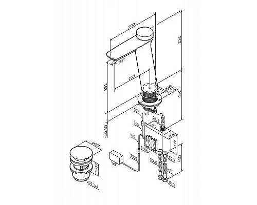 Заказать Смеситель для раковины AM.PM Inspire 2.0 TouchReel F50A93400 Хром в магазине сантехники Santeh-Crystal.ru