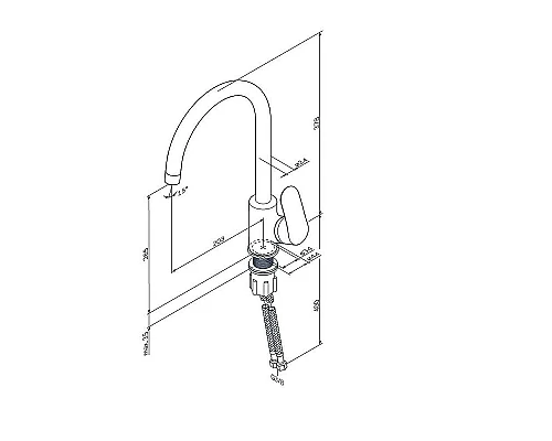 Заказать Смеситель для кухни AM.PM Like F8007133 Белый в магазине сантехники Santeh-Crystal.ru