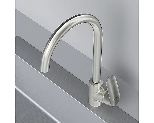 Купить Смеситель для кухни AM.PM Like F8007111 Сатин в магазине сантехники Santeh-Crystal.ru