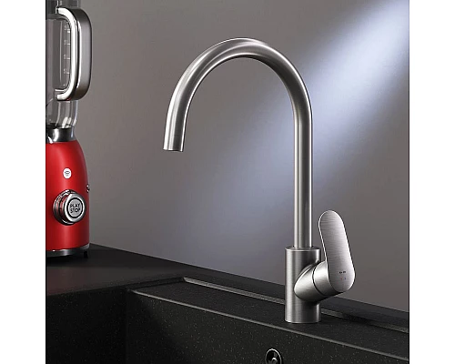 Купить Смеситель для кухни AM.PM Like F8007111 Сатин в магазине сантехники Santeh-Crystal.ru