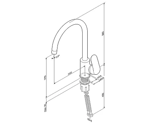 Купить Смеситель для кухни AM.PM Like F8007111 Сатин в магазине сантехники Santeh-Crystal.ru