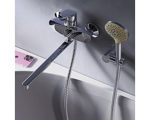 Купить Смеситель для ванны AM.PM Like F8095000 универсальный Хром в магазине сантехники Santeh-Crystal.ru