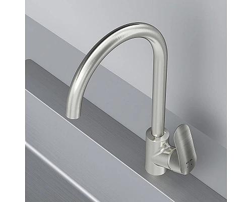 Приобрести Смеситель для кухни AM.PM Like F8007711 Сатин в магазине сантехники Santeh-Crystal.ru