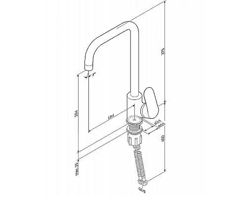 Купить Смеситель для кухни AM.PM Like F8006011 Хром в магазине сантехники Santeh-Crystal.ru