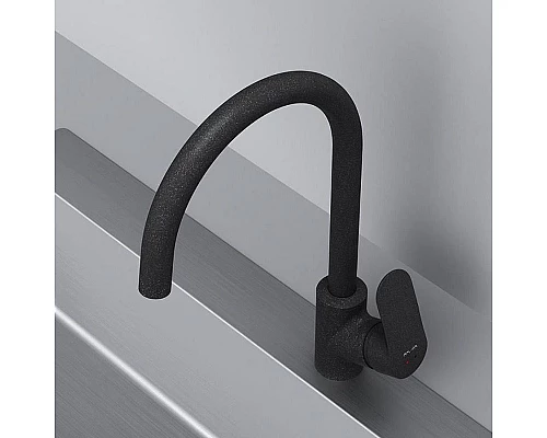 Купить Смеситель для кухни AM.PM Like F8007S22 Черный матовый в магазине сантехники Santeh-Crystal.ru