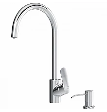 Смеситель для кухни AM.PM Like F8007T00 с дозатором для моющего средства Хром