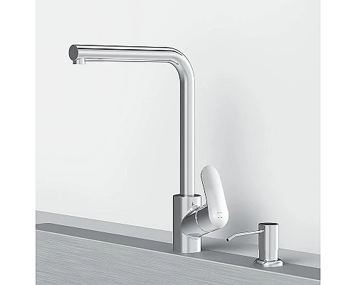 Приобрести Смеситель для кухни AM.PM Like F8005D00 с дозатором Хром в магазине сантехники Santeh-Crystal.ru