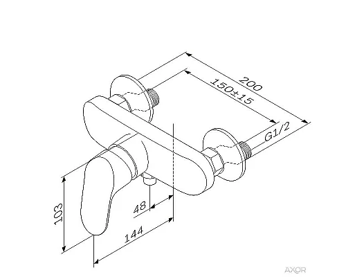 Купить Смеситель для душа AM.PM Like F8020016 Хром в магазине сантехники Santeh-Crystal.ru