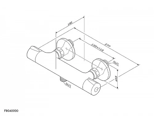 Приобрести Смеситель для душа AM.PM Like F8040000 с термостатом Хром в магазине сантехники Santeh-Crystal.ru