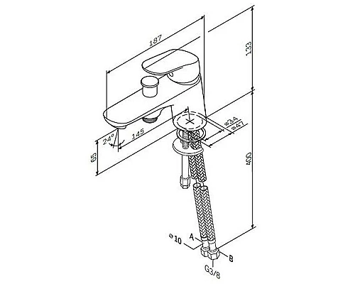 Заказать Смеситель для ванны AM.PM Like F8010232 Хром в магазине сантехники Santeh-Crystal.ru